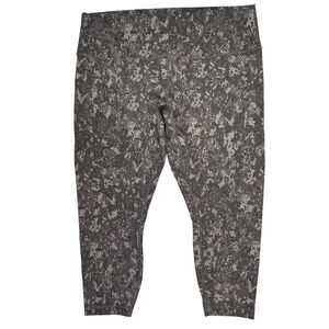 Lululemon Wunder Train HR Tight 25" Leggings Size 20 Hideaway Camo Lunar Rock